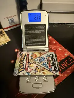 23.1g HEAVY Pokemon TCG Prismatic Evolution Booster Pack!Possible GOD/DEMI pack - Image 1