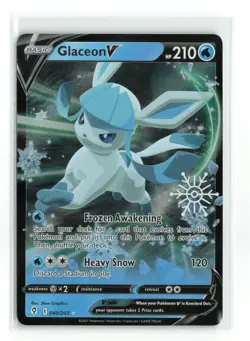 GLACEON V 040/203 HOLIDAY STAMPED POKEMON TCG NM - Image 1