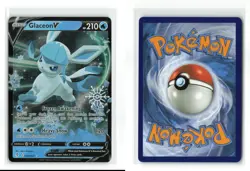 GLACEON V 040/203 HOLIDAY STAMPED POKEMON TCG NM - Image 3