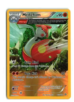 MEDICHAM 81/160 REVERSE HOLO XY PRIMAL CLASH POKEMON TCG NM - Image 1
