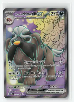 ARVEN'S MABOSSTIFF EX 218/182 DESTINED RIVALS POKEMON TCG NM - Image 1