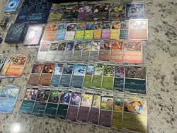 Pokemon Phantasmal Flames Opened ETB 170+ Bulk Rev Holo/Dbl Rare/ Illustration - Image 5