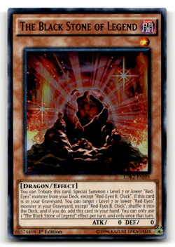 The Black Stone of Legend LDK2-ENJ05 Ultra Rare Legendary Decks II LP - Image 1