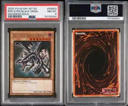 Yugioh 2020 Red-Eyes Black Dragon [MAGO-EN003] Graded PSA 8 NM-MT- Maximum Gold - Image 3
