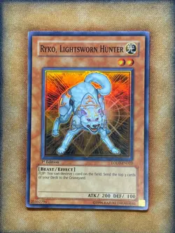 Yugioh Ryko, Lightsworn Hunter LODT-EN022 Super Rare 1st Ed LP - Image 1