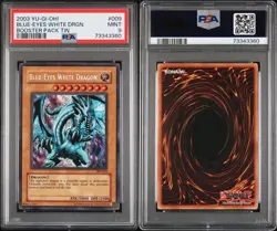 Yugioh 2003 Blue-Eyes White Dragon [BPT-009] Graded PSA 9 MINT- Secret Rare - Image 3