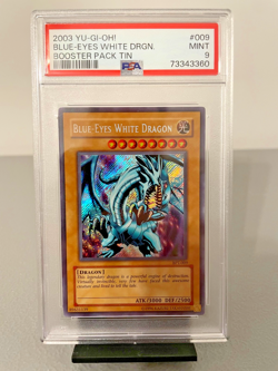 Yugioh 2003 Blue-Eyes White Dragon [BPT-009] Graded PSA 9 MINT- Secret Rare - Image 4