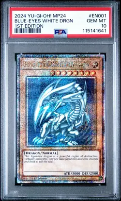 PSA 10 Yu-Gi-Oh! Blue-Eyes White Dragon MP24-EN001 1st Ed Quarter Century - Image 1