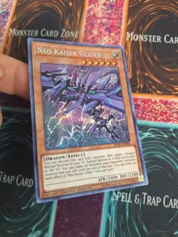 Yugioh Neo Kaiser Glider TN19-EN006 Prismatic Secret Rare Limited Near Mint - Image 2