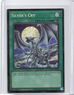 SILVERS CRY YUGIOH NON-PLAYED LCKC-EN034 SECRET RARE - Image 1
