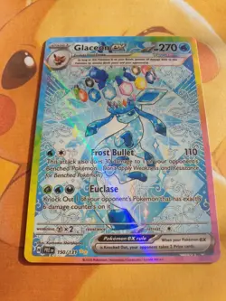 Glaceon EX Prismatic Evolutions 150/131 ⚡CUST0M DISPLAY Card⚡ - Image 4
