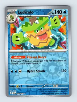 Ludicolo SV09: Journey Together Rare Reverse Holo 037/159 Pokemon Cards - Image 1