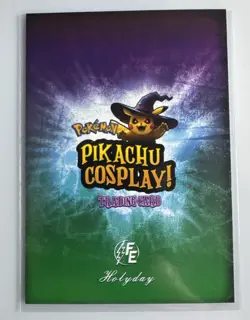 Mario #E31 Pink Holo Box Hit Pikachu Cosplay Pokemon Card - Image 2