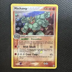 Pokemon TCG Machamp Reverse Holo Card Hidden Legends 9/101 Near Mint - Image 1