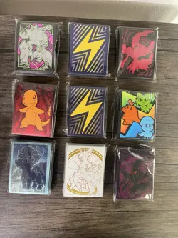 ?? 100% Authentic Pokemon Card Sleeves ?? Official ETB Set Lot (9 Packs) ? - Image 1