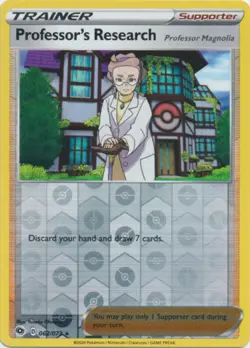 Professors Research Reverse Holo 062/073 Rare Champions Path Pokemon Card - Image 1
