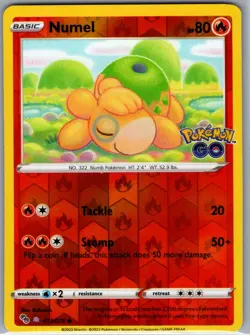 Numel (Peelable Ditto) 013/078 Reverse Holo Pokemon GO - Pokemon Card - NM - Image 1