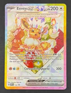 Pokemon Card Eevee EX 174 Black Star Promo - Near Mint - Image 1