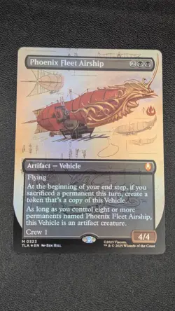 Phoenix Fleet Airship M 0323 (Borderless Foil) - Avatar: The Last Airbender MTG - Image 1