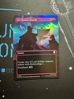 Fire Nation Attacks Avatar: The Last Airbender Borderless Foil Uncommon - Image 1