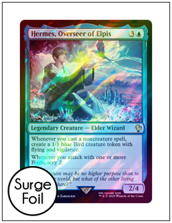 1x Hermes, Overseer of Elpis, Surge Foil, Final Fantasy, Magic MTG NM - Image 1