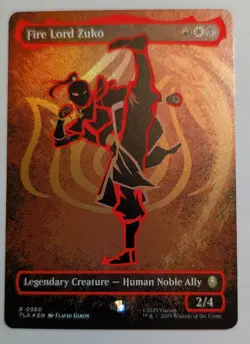 Fire Lord Zuko (Borderless) (Neon Ink Foil) - Avatar the Last Airbender - Image 1