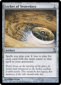 LOCKET OF YESTERDAYS x1 mtg HP Time Spiral 1 Unc - Image 1