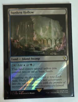 Magic the Gathering: Sunken Hollow (Surge Foil) Commander: Final Fantasy Foil NM - Image 1