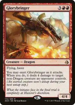 Glorybringer MtG Amonkhet 134/269 Lightly Played - Image 1