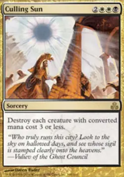 4x MTG Culling Sun - Foil, Light Play, English Guildpact - Image 1