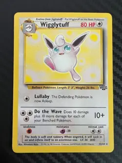 Pokemon TCG Wigglytuff 32/64 Jungle Unlimited Edition Regular LP - Image 1
