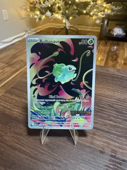 ?Pokemon TCG Stamped Bulbasaur Mega Evolution Box Topper Nm-Extra Clean? - Image 1