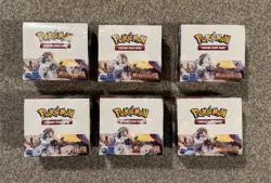Pokemon PALDEA EVOLVED 6 Booster Box Lot Factory Sealed SV02 Free UPS Shipping - Image 1