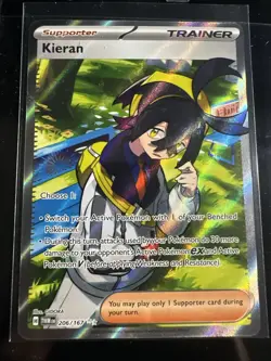 Pokemon TCG Kieran 206/167 Twilight Masquerade Ultra Rare Full Art NM/M - Image 1