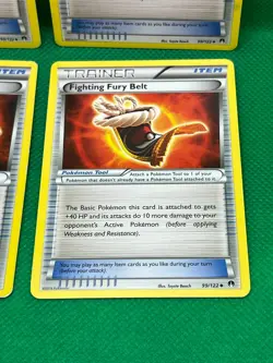 Pokemon Tcg Fighting Fury Belt (99/134) BREAKpoint Non Holo x4 - Image 5
