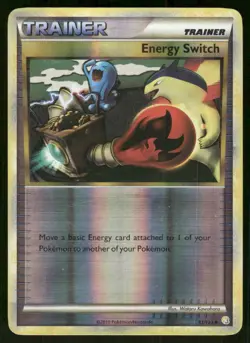 Pokemon Tcg Energy Switch [Reverse Holo] #91 Pokemon HeartGold & SoulSilver LP - Image 1