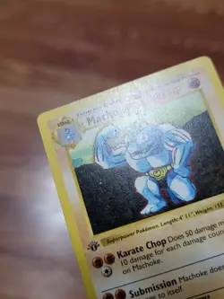MP! Machoke 1st Edition Shadowless Pokemon TCG Base Set 34/102 Uncommon - Image 2