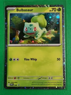 Pokemon TCG Scarlet & Violet Black Star Promo Bulbasaur #46 Cosmos Rare - Image 1