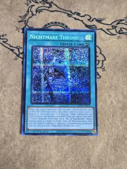 Yugioh Nightmare Throne MP25-EN072 1st Edition Prismatic Secret Rare NM - Image 1