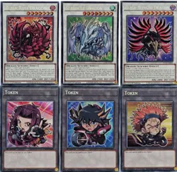 Yugioh 5ds PROMO PACK Chibi Art L5DD Stardust Dragon Black Rose Token Secret - Image 1