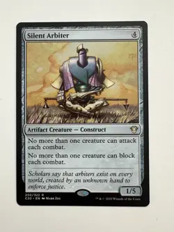 Silent Arbiter MTG Magic the Gathering Card NM Near Mint C20 - Image 1