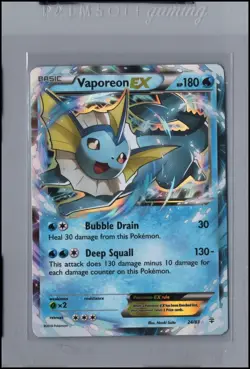 Pokemon Card Vaporeon EX (24/83) Generations Rare Holo Foil/Holo - Image 1