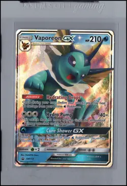 Pokemon Card Vaporeon GX (SM172) Sun and Moon Promos Promo Foil/Holo - Image 1