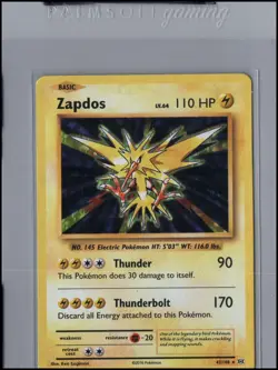Pokemon Card Zapdos (42/108) Evolutions Rare Holo Non-Foil - Image 1