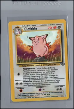 Pokemon Card Clefable (17/64) Jungle Rare Non-Foil - Image 1