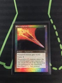 MTG Magic The Gathering Sword Of The Meek Foil Retro Frame Artifact Commander - Image 1