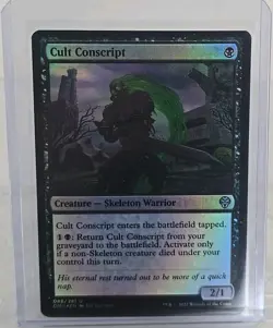Magic The Gathering Cult Conscript Dominaria United Foil 2022 NM - Image 1