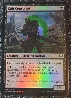 Magic The Gathering Cult Conscript Dominaria United Foil 2022 NM - Image 2