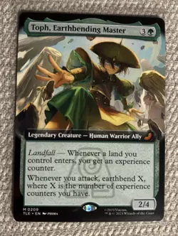 MTG Avatar Toph Earthbending Master 0209 Extended Art Mythic - Image 1