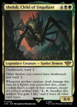 NM-Mint, English MTG Foil Shelob, Child of Ungoliant - Foil The Lord of the Ring - Image 1